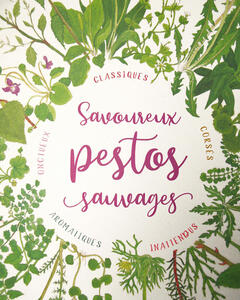 Affiche Savoureux pestos sauvages : détail du centre Affiche Savoureux pestos sauvages : détail du centre